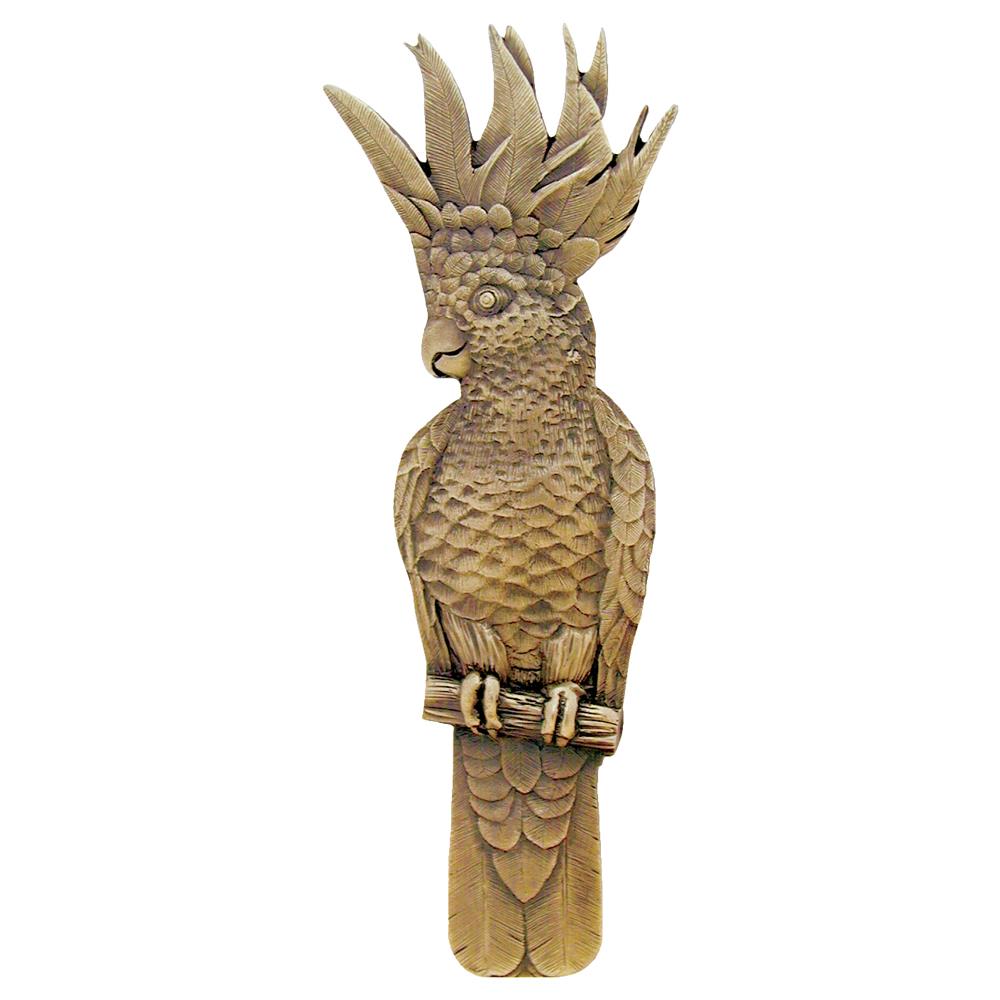 Notting Hill NHP-325-AB-R Cockatoo Pull Antique Brass (Vertical - Right side)